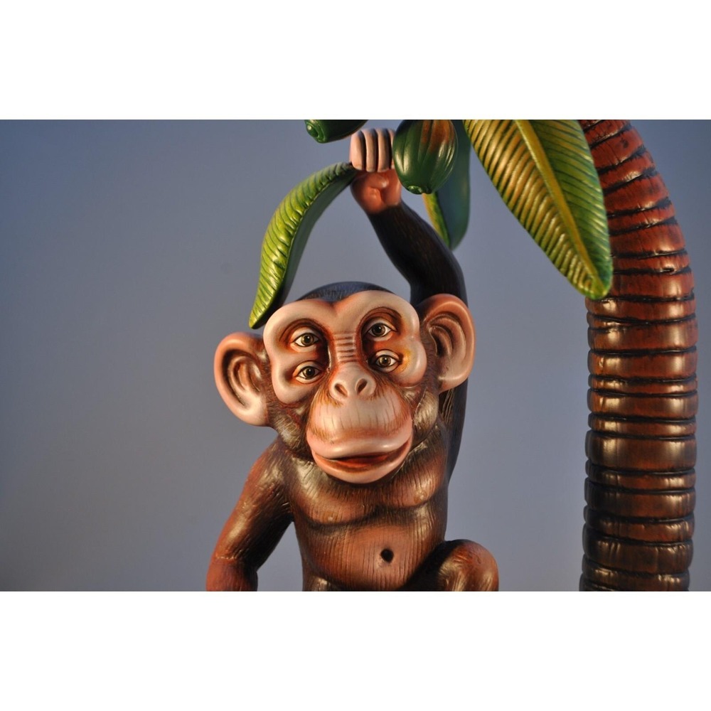 Sergio Bustamante Rare 4 Eyed Ceramic Hanging Monkey in Palm Tree Mexico - Picture 6 of 7